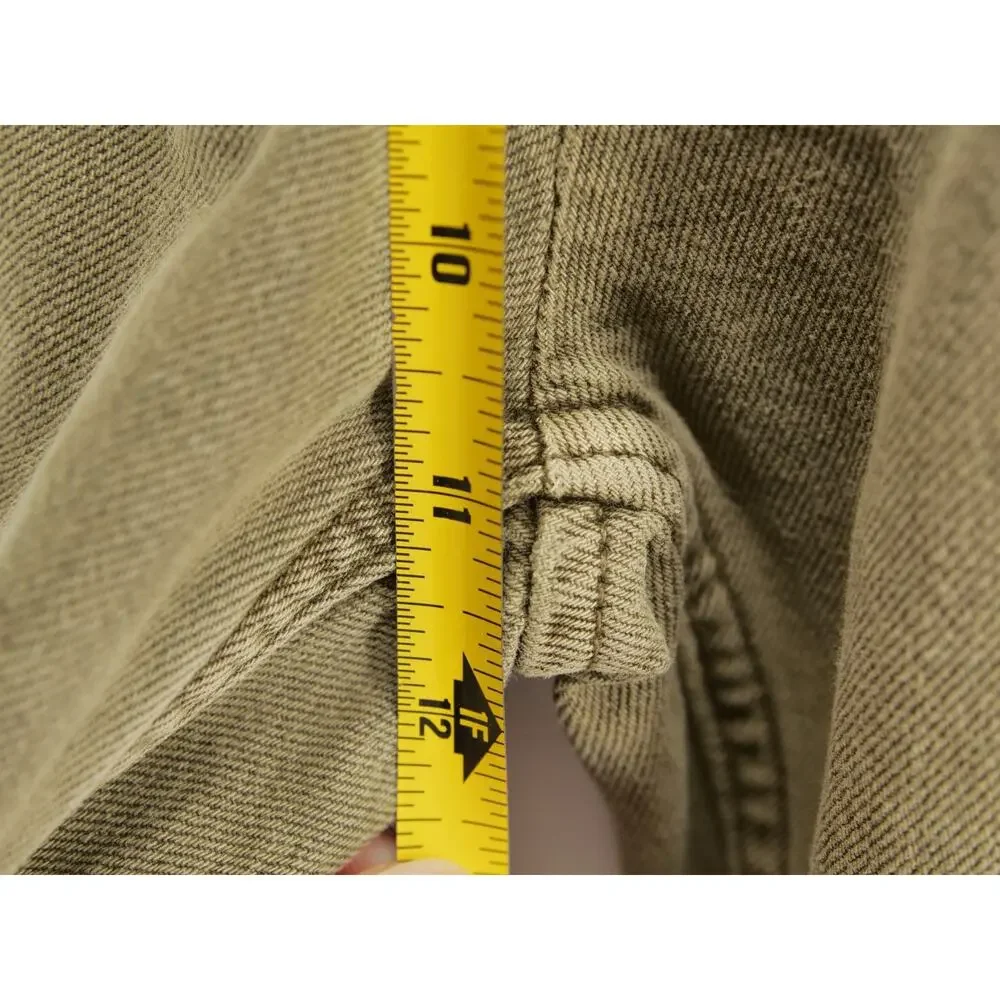 NWT Abercrombie & Fitch Men's Baggy Jeans Pants 30x32 Khaki Olive Green